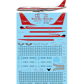 TAE Douglas DC-8-32 laser decal with screen print details - (designed to be used with for X-Scale kits) [DC-8-32] 
