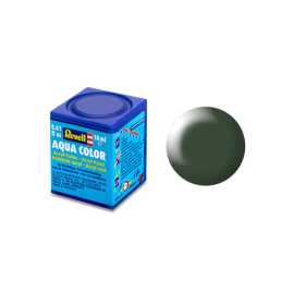 Aqua Acrylic Paint Dark Green Satin - 18ml 363