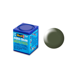 Satin Olive Green Aqua Acrylic Paint - 18ml 361