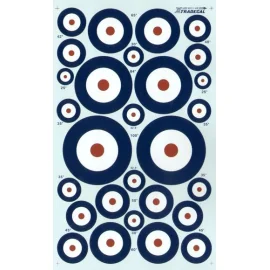 RAF National Insignia/Roundels A type. Sizes 25 30 32.5 35 40 42 45 50 60 65 84 100 (RAF Roundels)