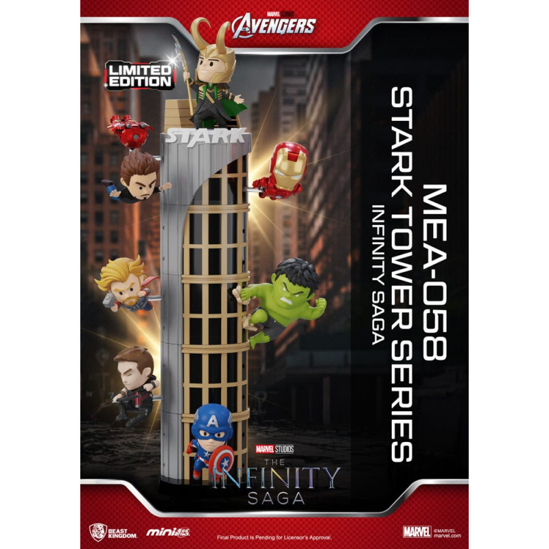 Marvel Mini Egg Attack Figures The Infinity Saga Stark Tower series Loki 12  cm