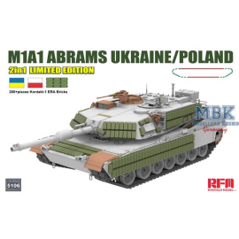 M1A1 ABRAMS UKRAINE/POLAND 2in1 Limited Edition Model kit