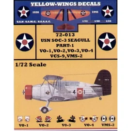 Curtiss SOC-3 Seagull (6) 1-O-7 VO-1 Red tail 2-O-1 VO-2 White tail 3-O-4 VO-3 Blue tail 4-O-1 VO-4 Black tail 9-CS-1 VCS-9 . al