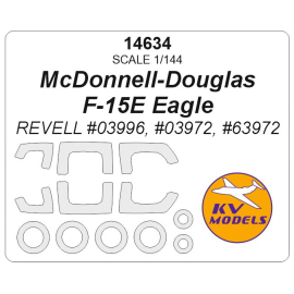 McDonnell-Douglas F-15E Eagle + wheels masks (designed to be used with REVELL kits RV03996, RV03972, RV63972) 