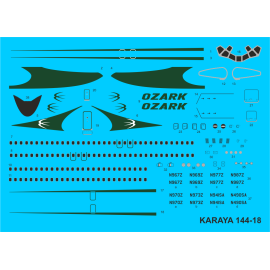 Decals Douglas DC-9- 5/32 OZARK early 