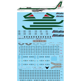 Decals Alitalia Douglas DC-8-42/43 laser decal with screen print details - (designed to be used with for X-Scale kits) [DC-8-32]