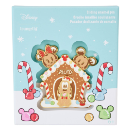 Disney by Loungefly Sliding Enamel Pin Mickey & Friends Gingerbread Pluto House Limited Edition 8 cm 