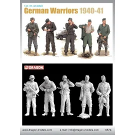 German Warriors. 5 German soldiers 1940-41