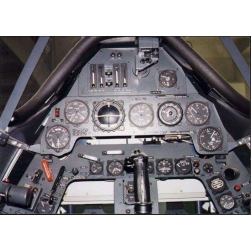 Focke Wulf Fw 190A Full Instrument Panel (designed to be used with model kits from Airfix)