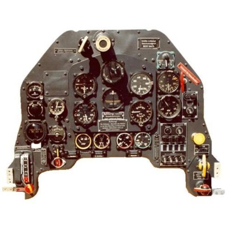 Junkers Ju 87B Stuka Full Instrument Panel (designed to be used with model kits from Airfix)