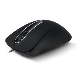 Shape 3D USB Wired Mouse - Black