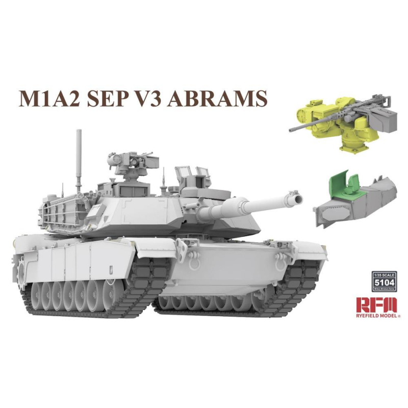 RYE FIELD MODEL: 1/35; M1A2 SEP V3 Abrams Main Battle Tank Model kit