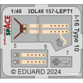 Decals I-16 Type 10 SPACE 1/48 EDUARD 