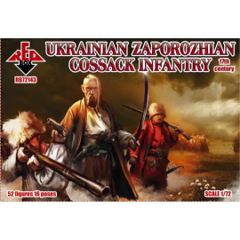 Ukrainian Zaporozhian Cossacks infantry. 17th century Figures 