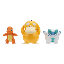 Pokémon pack 3 figurines Battle Figure Set Charmander 4, Galarian Darumaka, Psyduck 5 cm 