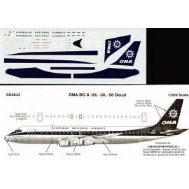 Douglas DC-8-20/-50 OVERSEAS NATIONAL Ships Wheel N851F