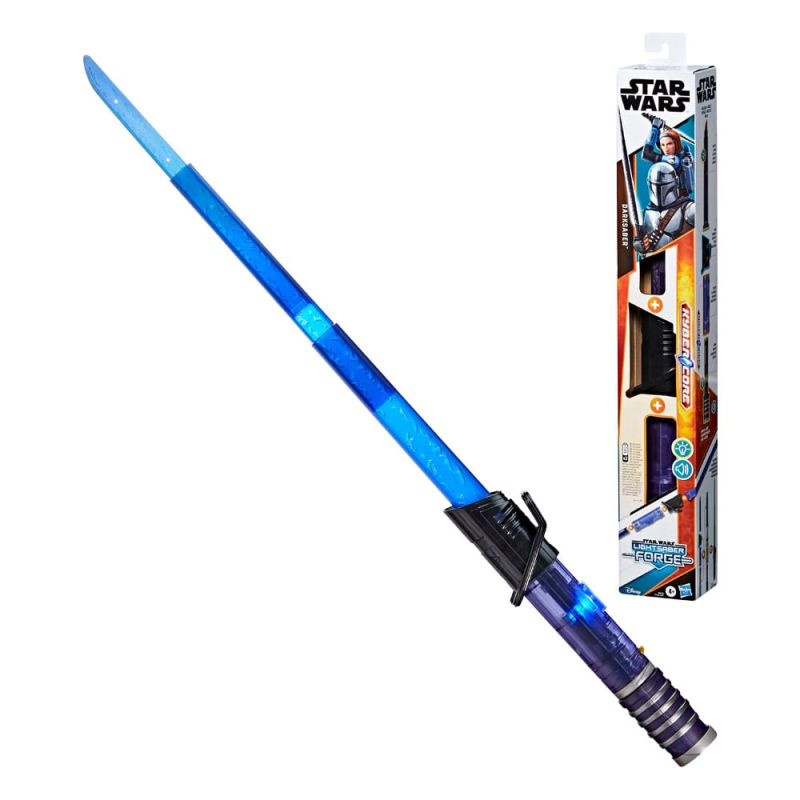 Star Wars Lightsaber Forge Kyber Core replica Roleplay electronic lightsaber Darksaber Hasbro