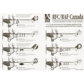 Decals Curtiss Jennies in the USA and Canada (14) Canadian Training Squadrons Nos 78 81 84 85 87 88 90 etc 