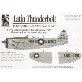 Decals Republic P-47N Thunderbolt (1) 489425 Puerto Rico ANG 1947 