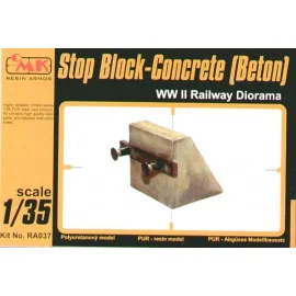 Concrete Buffers (designed to be assembled with model kits from Czech Master Kits and Trumpeter)