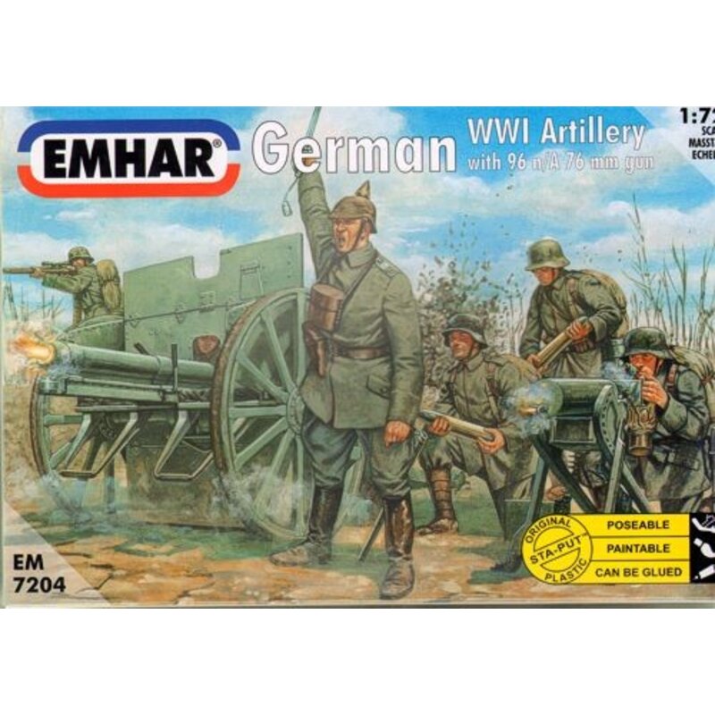 WWI German Artillery & 76mm cannon