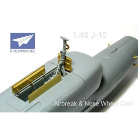 Chengdu J-10 air brake and nose wheel door (designed to be assembled with model kits from Trumpeter) 