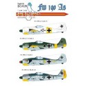 Focke Wulf Fw 190A (4) Focke Wulf Fw 190A-2 Black Chevron III/JG 26 Hptm Pips Priller Focke Wulf Fw 190A-3 Black Chevron I/JG 51