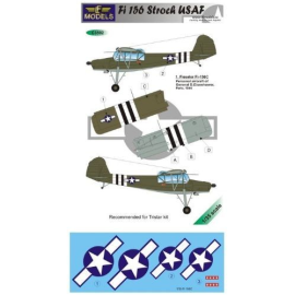 Decals Fi-156 Storch USAF (designed to be used with model kits from Tristar) 