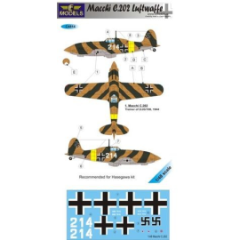 Decals Macchi C.202 Luftwaffe (designed to be used with model kits from Hasegawa) 