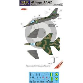 Mirage F.1 AZ Gabon AF (incl. resin) Part.III (designed to be used with model kits from Hasegawa and Revell) 