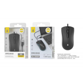 Wired Mouse-1000 DPI-1.35M- NG6045- Black 