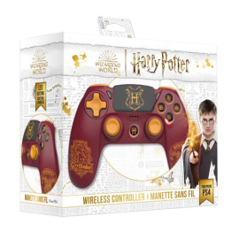 Harry Potter - PS4 Wireless Controller - Jack Socket - Illuminated Buttons - Gryffindor - Red 