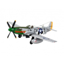 P51D Mustang Model Set - box containing the model, paints, brush and glue