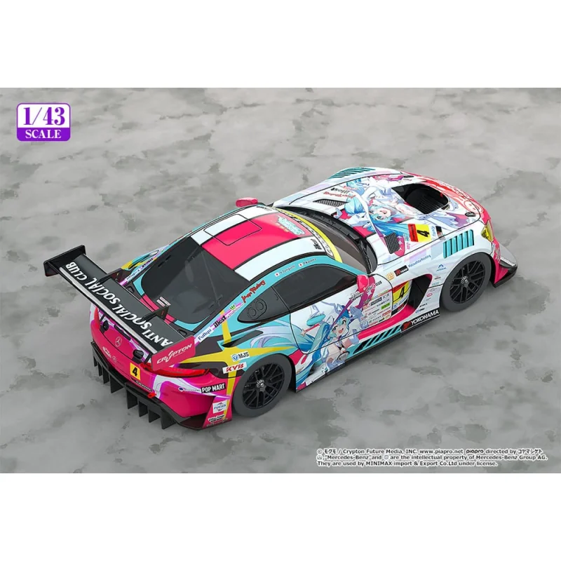 Hatsune Miku GT Project vehicle 1/43 Hatsune Miku AMG 2024 Season Opening Ver. 11cm Good Smile Racing