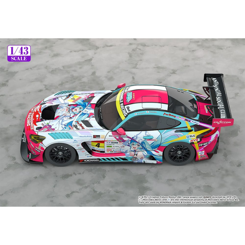 GSR19051 Hatsune Miku GT Project vehicle 1/43 Hatsune Miku AMG 2024 Season Opening Ver. 11cm