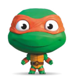 THE NINJA TURTLES - Michelangelo - Elastikorps figurine 16cm 