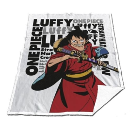 ONE PIECE - Sherpa blanket 130x170cm - Luffy "Wano" 