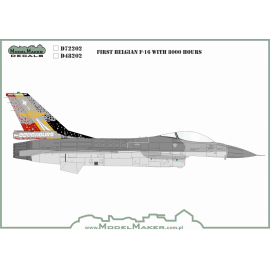 General-Dynamics F-16AM (MLU) Fighting Falcon. First Belgian F-16 with 8000 hours. 