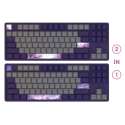 Dark Project One - 87 Violet Horizons RGB ANSI Keyboard QWERTY Gaming Keyboard:Mouse