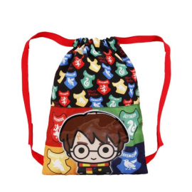 Harry Potter - Black Storm Drawstring Bag for Children - Harry Potter Wizard 31 cm 