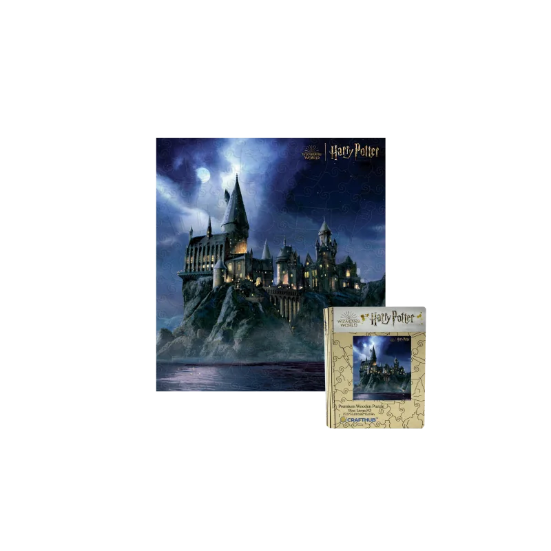 Wooden puzzle - Harry Potter – Night at Hogwarts Magic Castle 136 pcs 