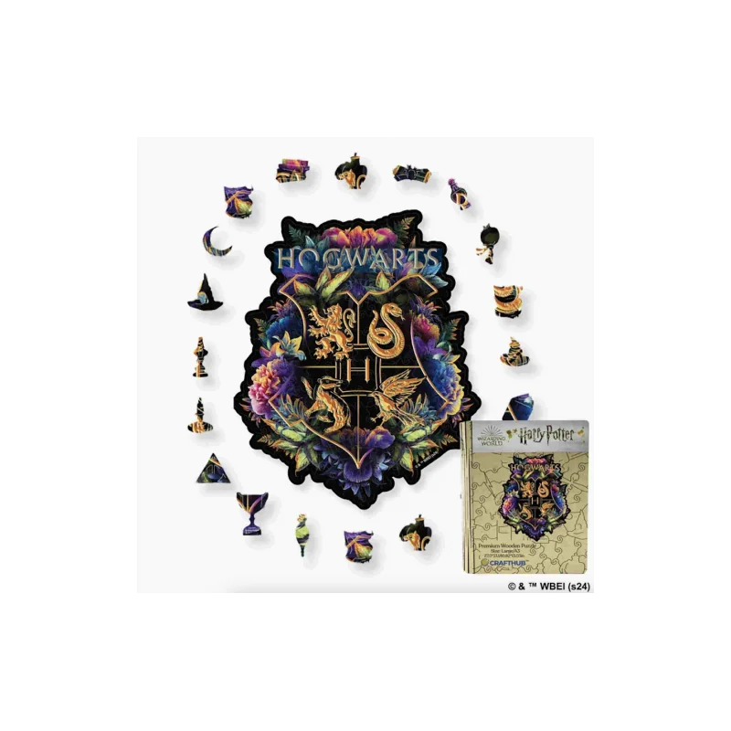 Wooden puzzle – Harry Potter - Hogwarts crest 123 pcs 