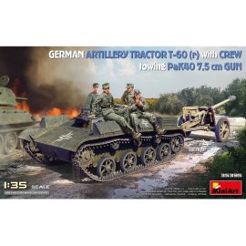 1:35 Ger. Tractor T-60(r) w/ Crew/PaK40