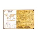 Dark 2D WOODEN WORLD MAP S