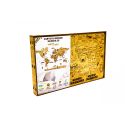 Dark 2D WOODEN WORLD MAP S