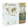 XL amber 3D WOODEN WORLD MAP Puzzle 