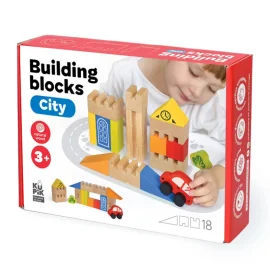 City building blocks 18 pieces