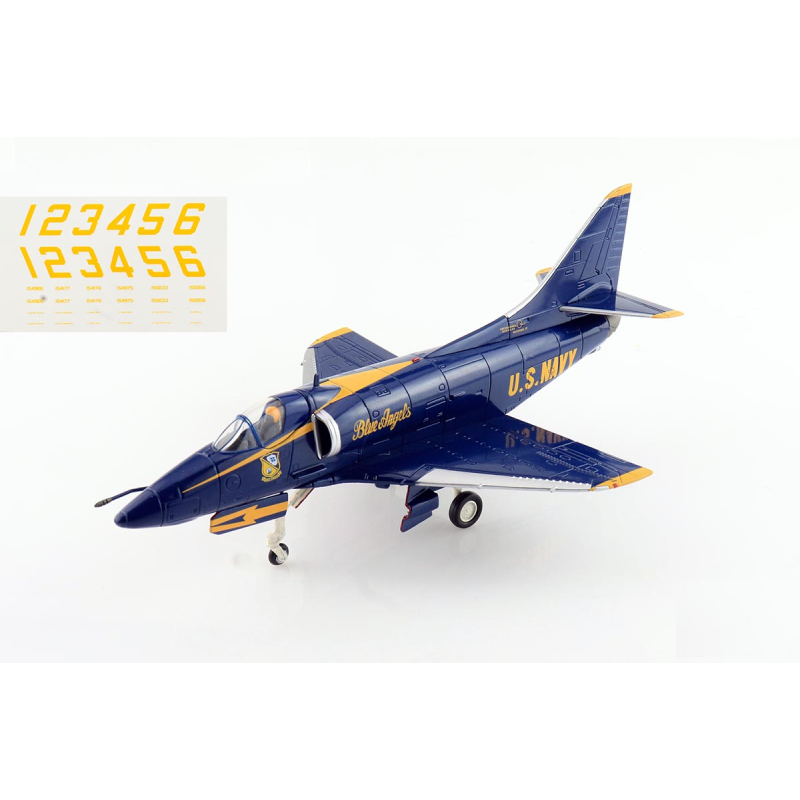 A-4F 'Blue Angels'US Navy 1979 season (with No.1 to No.6 airplanes decal) Die cast 