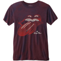 ROLLING STONES - BurnOut T-Shirt - Vintage Tongue Logo