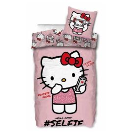 HELLO KITTY - Bed set 140x200cm + 65x65cm